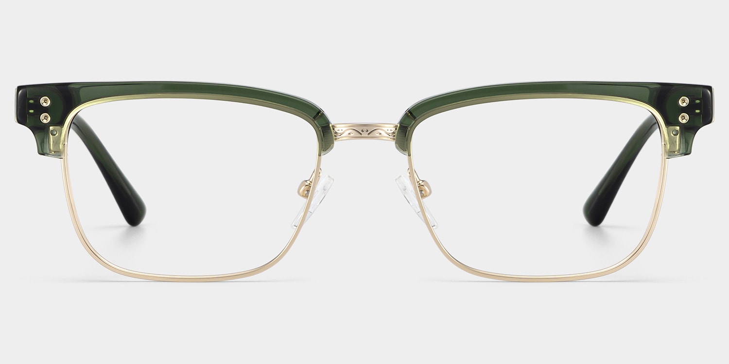 Ryan Browline Green Glasses