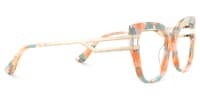 Kieran Rectangle Floral Glasses4