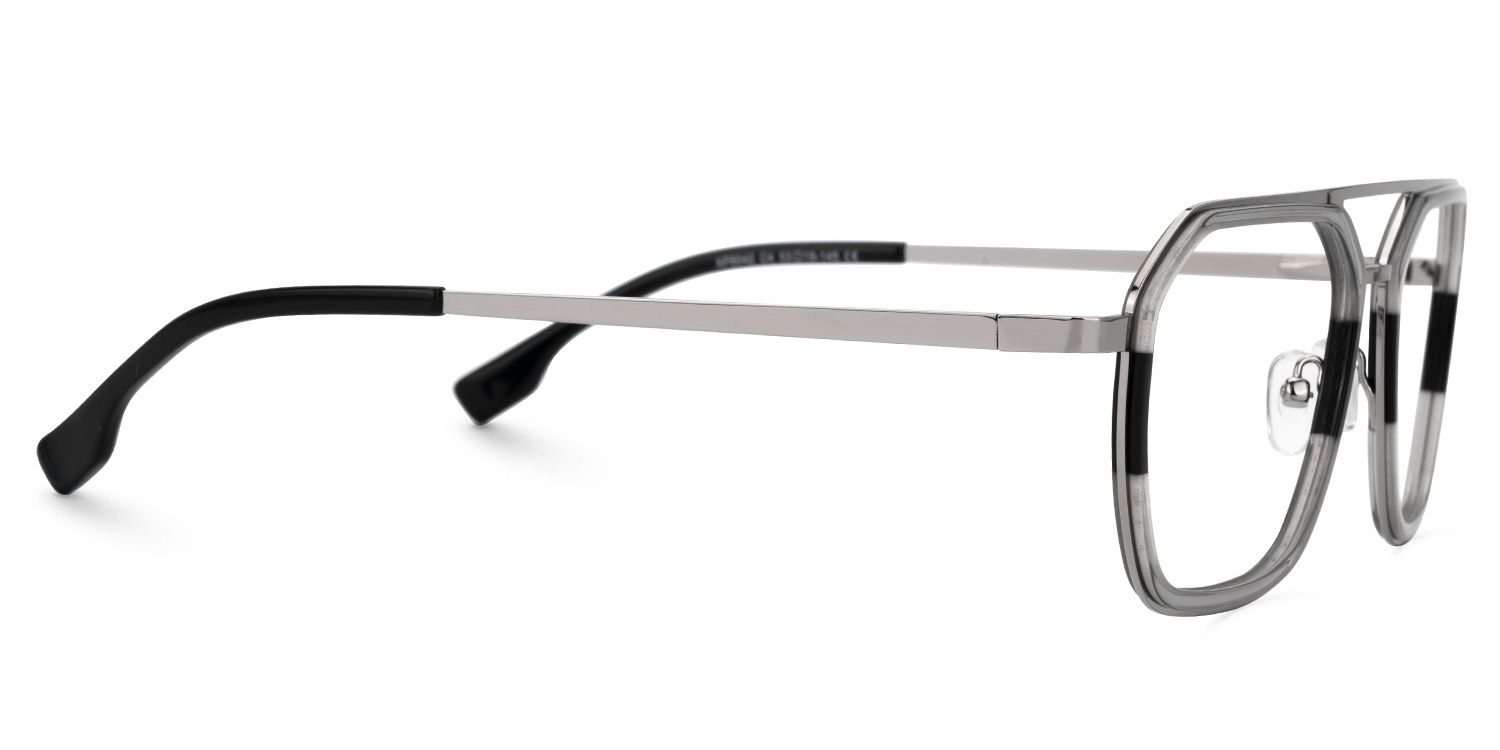 Chiquita Gray Eyeglasses with Aviator Design2
