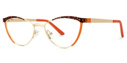 Sydney Cat Eye Orange Glasses1