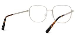 Steeve Square Silver Glasses3