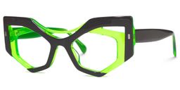 Mondal Geometric Green Glasses1