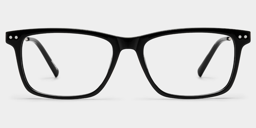 Eleanor Rectangle Black Glasses