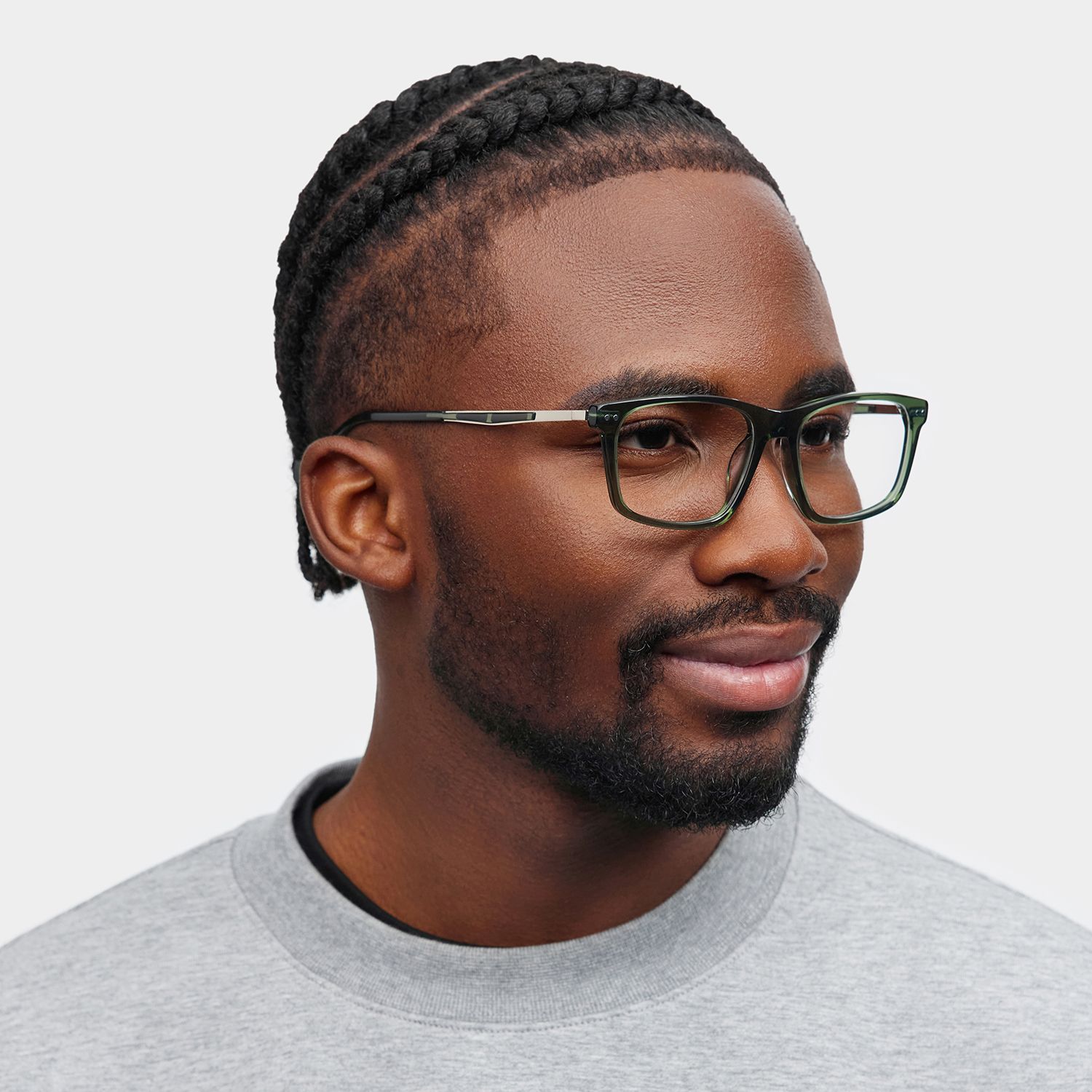 Cozy Green Frame Glasses with Rectangle Frame Online | ZEELOOL1