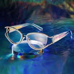 Star Cateye Iridescent Glasses0