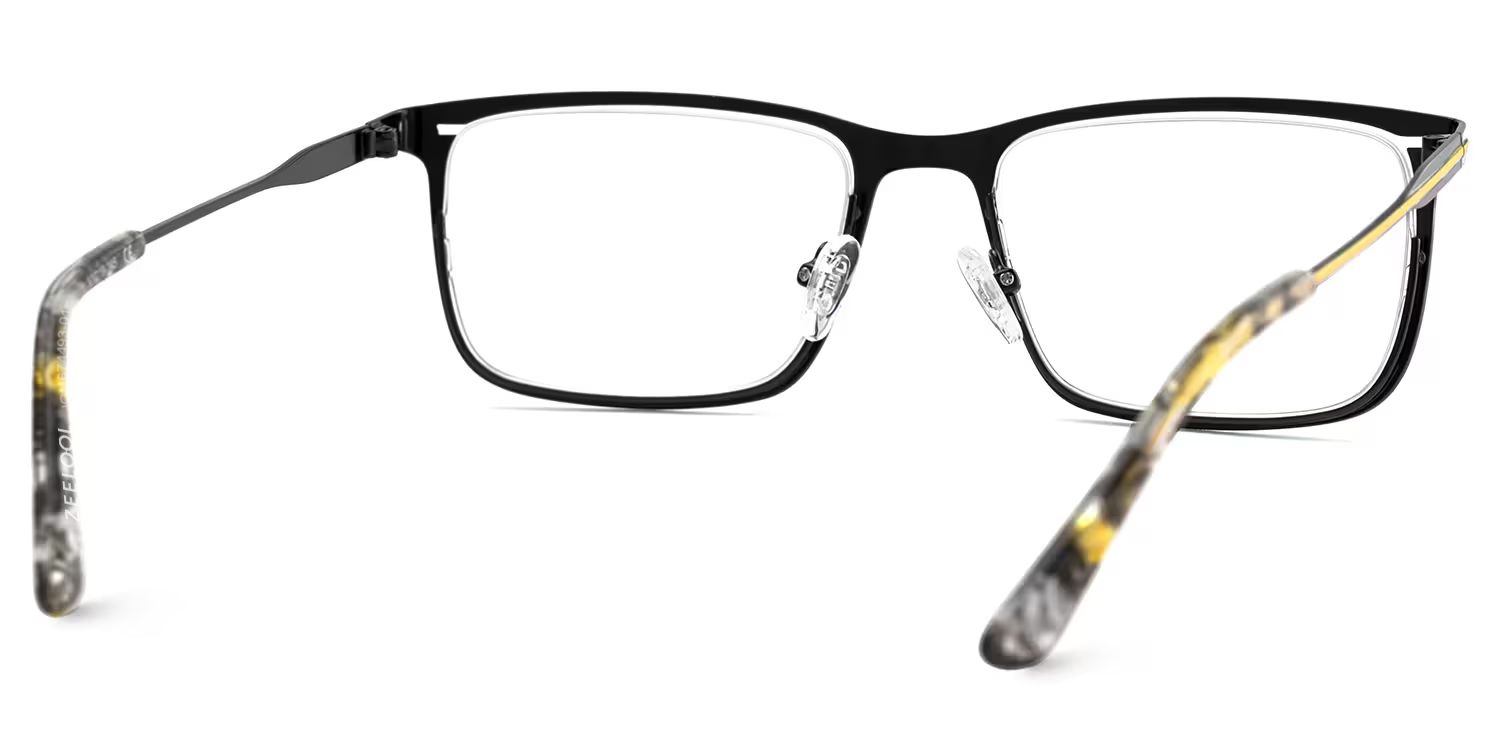 Thin Frame Rectangle Glasses With Adjustable Nose Pads5