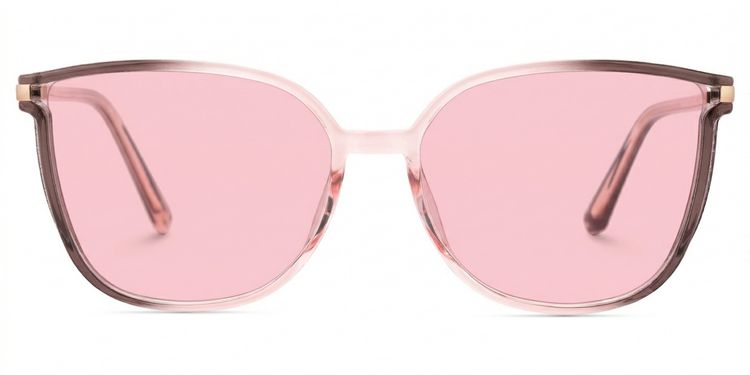 Rodz Pink-Tan Square Sunglasses