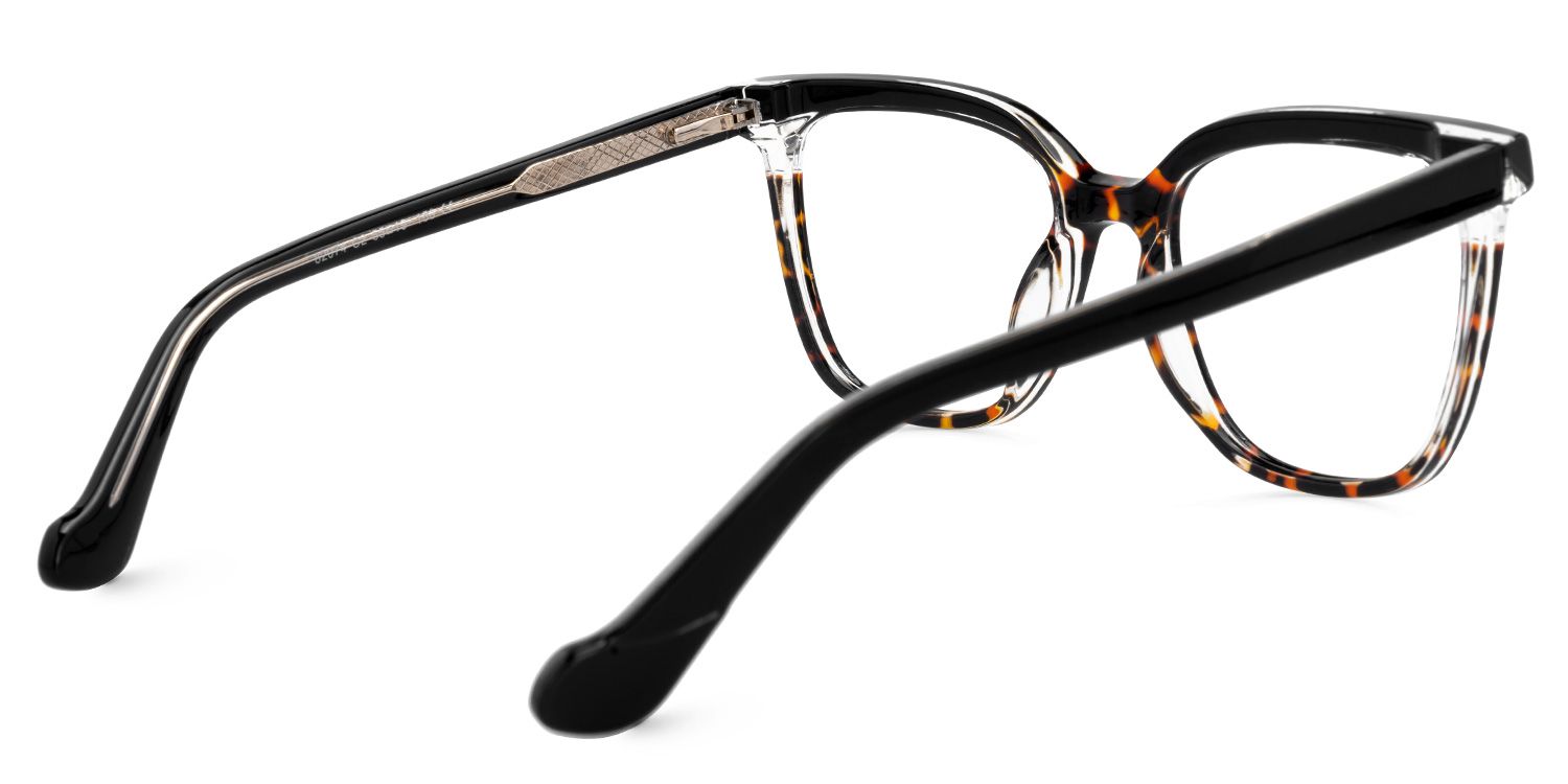 Square Tawana Black Glasses deals -Zeelool Glasses2