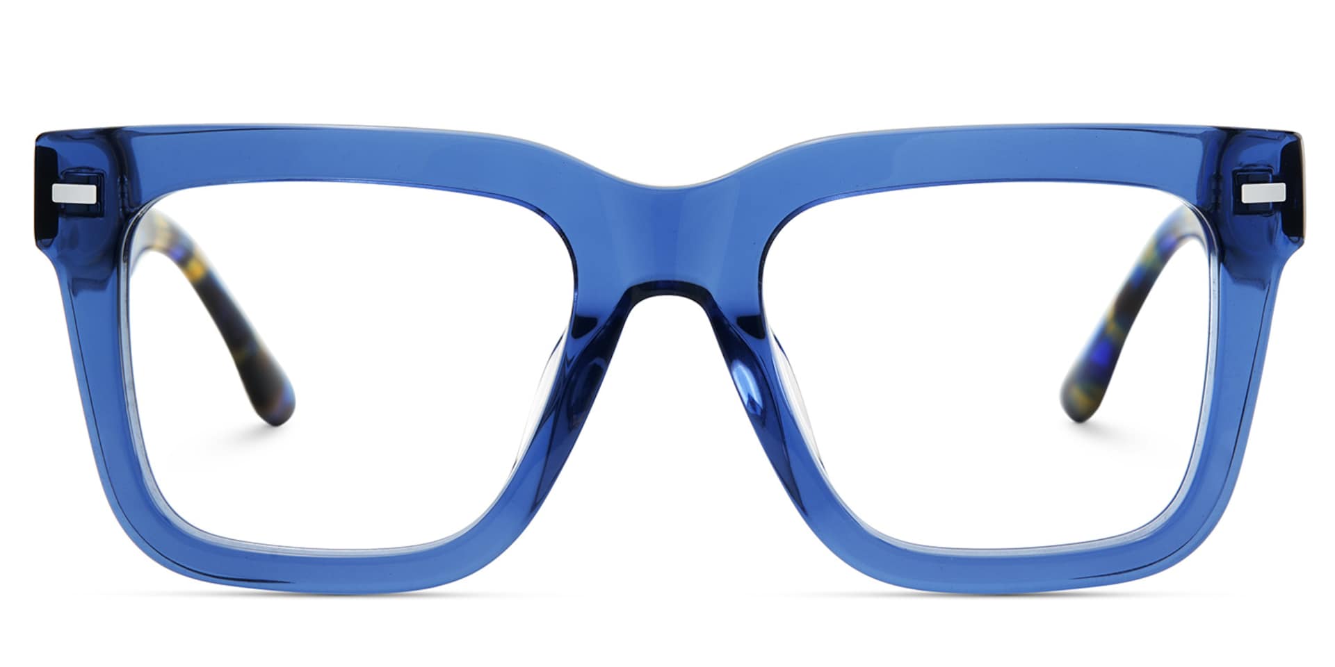 Thick Blue Frame Glasses For Men1