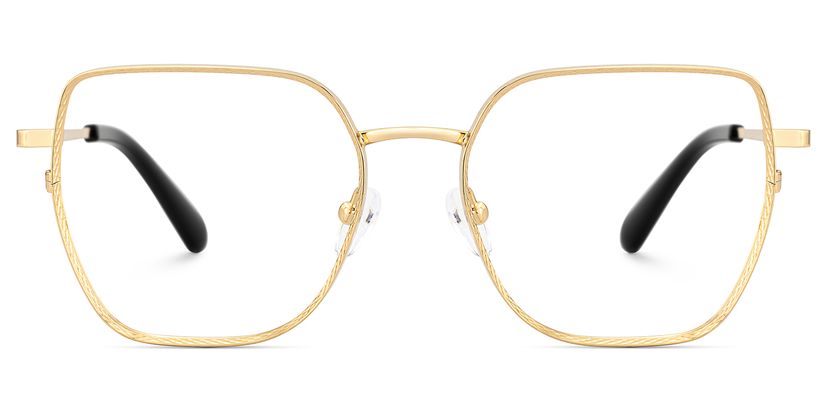 Fife Geometric Gold Glasses