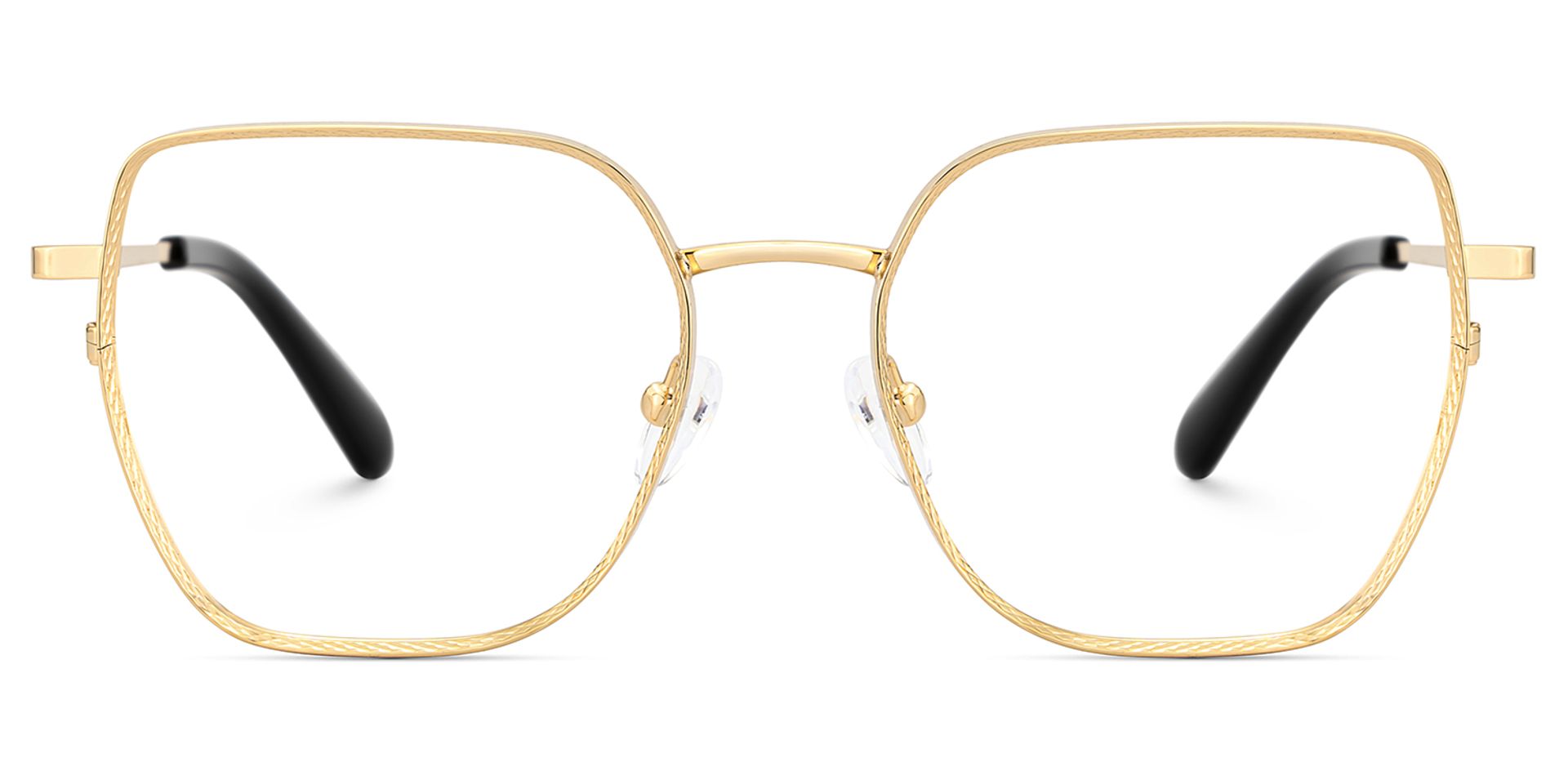 Fife Gold Full Frame Metal Prescription Glasses1