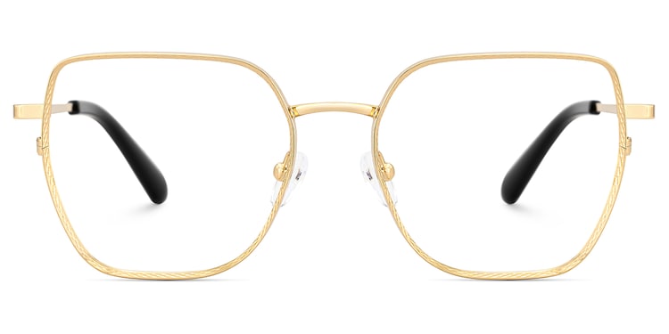 Fife Geometric Gold Glasses