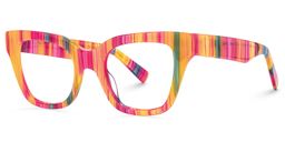 Nereyda Orange Cat eye Glasses1