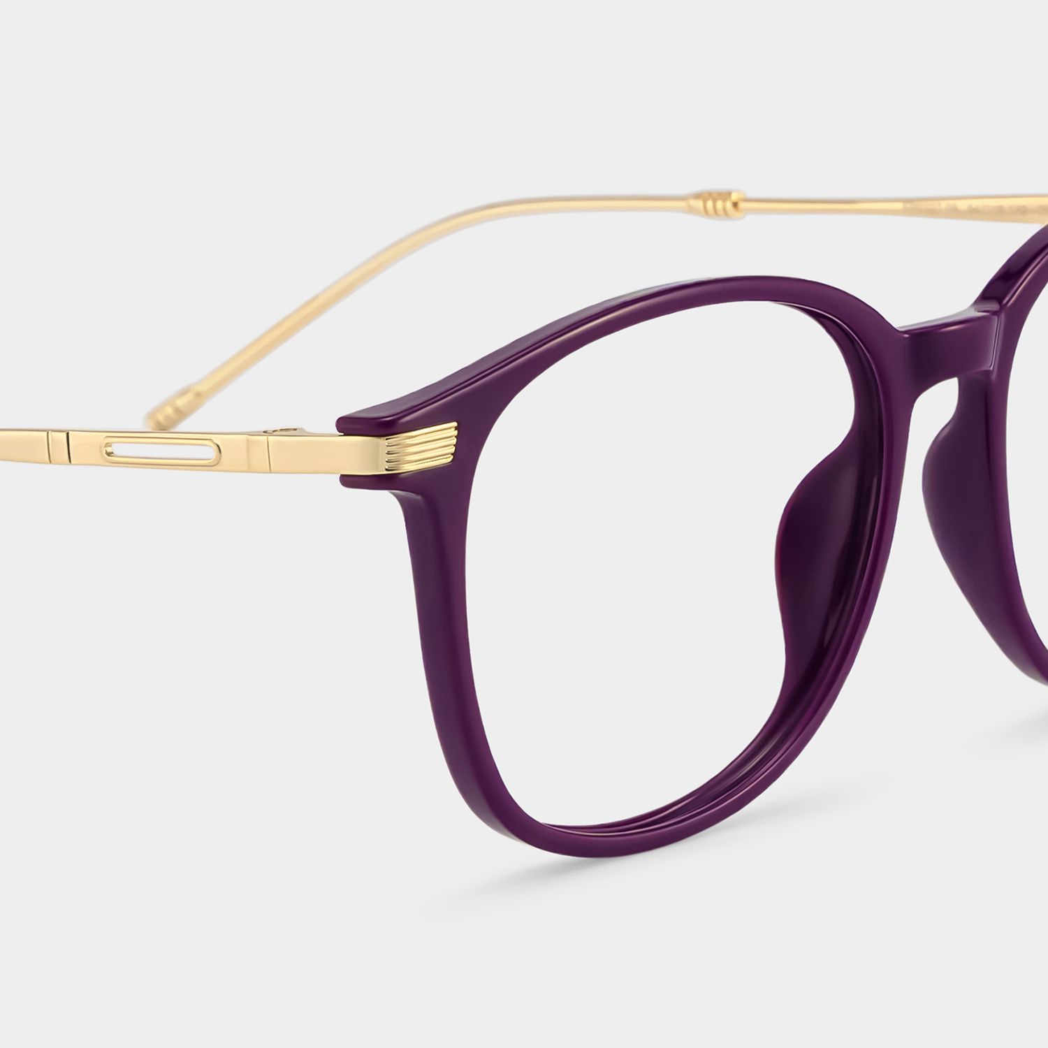 Greene Purple Square Mixed Frame Glasses for Women | ZEELOOL5