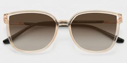 Annalisa Square Beige Glasses1