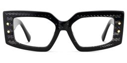 Jonas Rectangle Black Glasses1