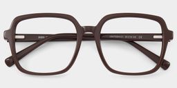 Kenneth Dark Brown Square Glasses2