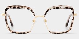 Cordaro Square Clear Tortoise Shell Glasses1