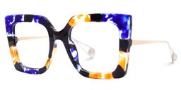Qatar Square Blue/Black Glasses1