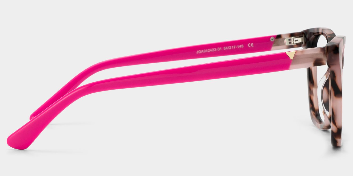 Ava Square Tortoise Color Frame Glasses | ZEELOOL4