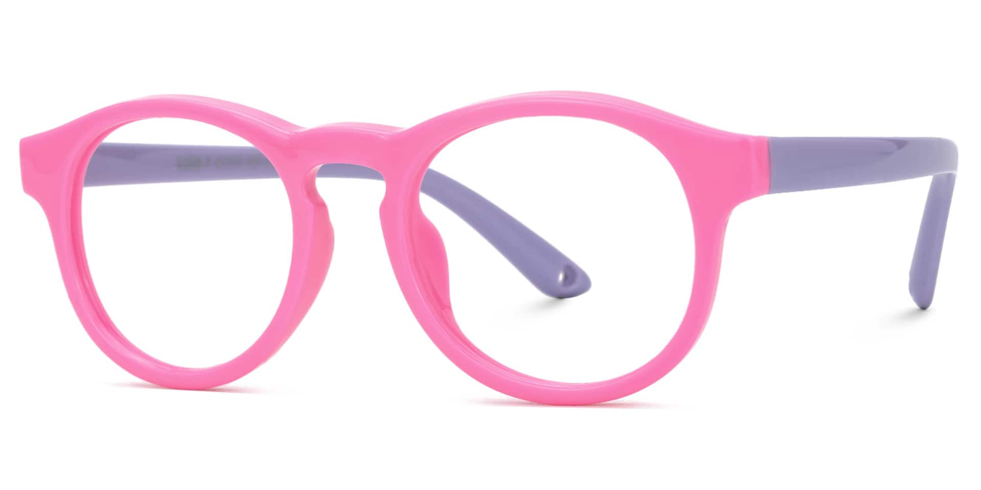 Gilgal Round Pink Frame Eyeglasses for Toddlers1