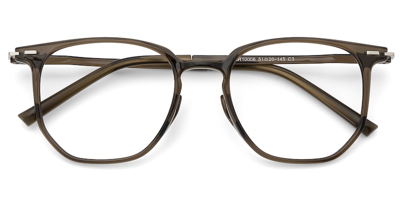 Geometric Green Eyeglasses- Isla TR90 Frame Glasses2