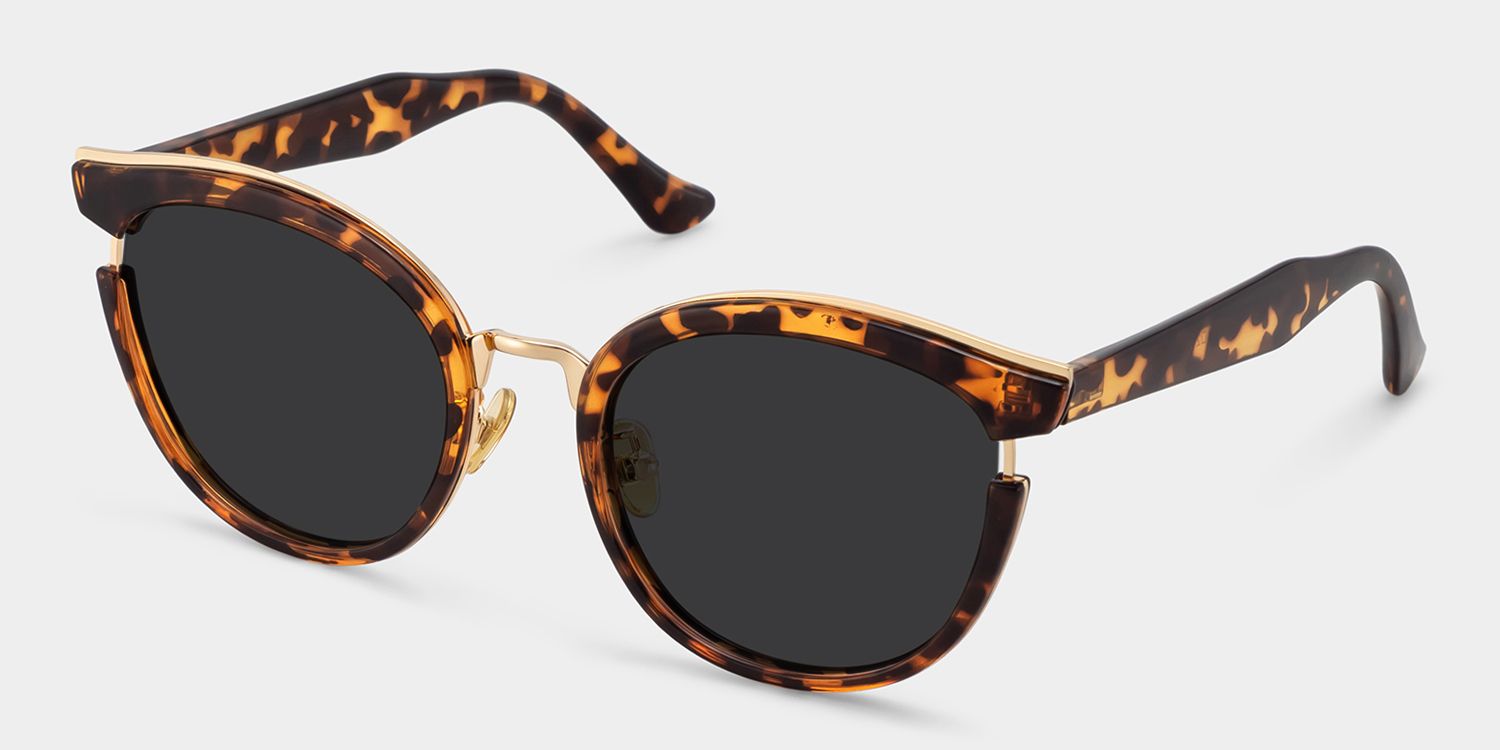 Laraine Cat Eye Tortoise Frame Sunglasses | Zeelool Optical2