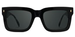 Shirmme Square Black Glasses0