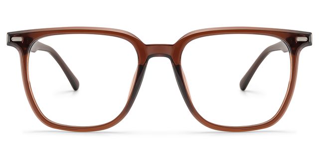 Eliza Dark Brown Square Glasses