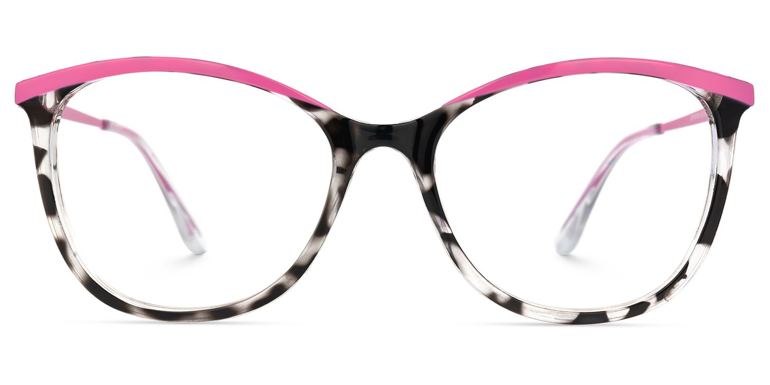 Jenee Thin Pink and Tortoise Glasses in Oval Design | Zeelool1