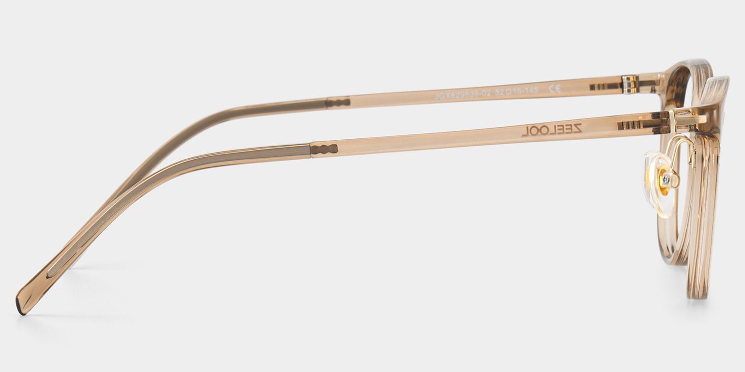 Amanda Ultra Lightweight Eyeglasses in Beige Frames | ZEELOOL4