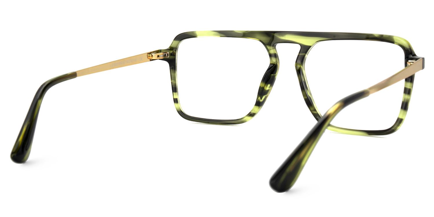 Briannie Green Aviator Prescription Glasses Online | Zeelool3