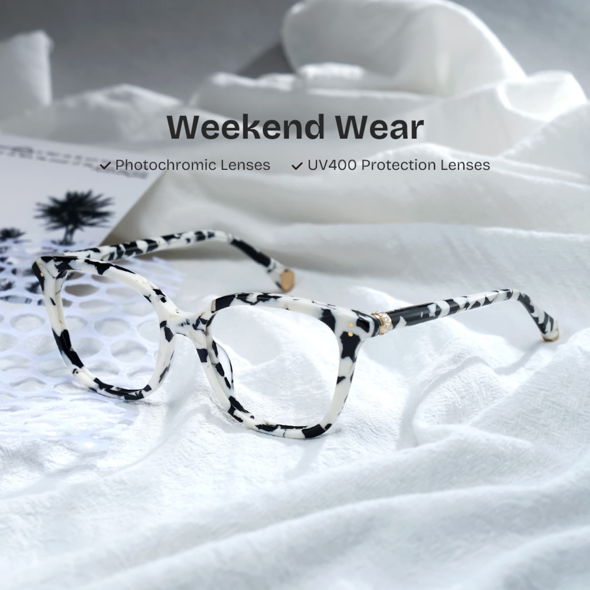 Square Cow Eyeglasses- Miles Acetate Frame Glasses0