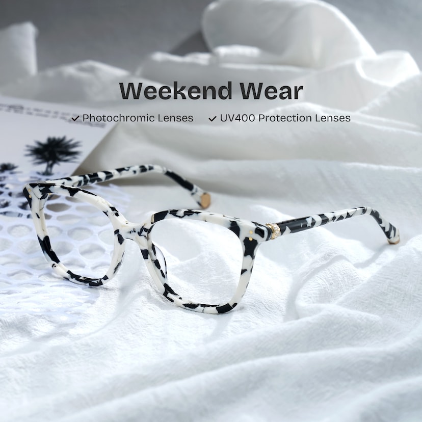 Miles Square Cow Glasses