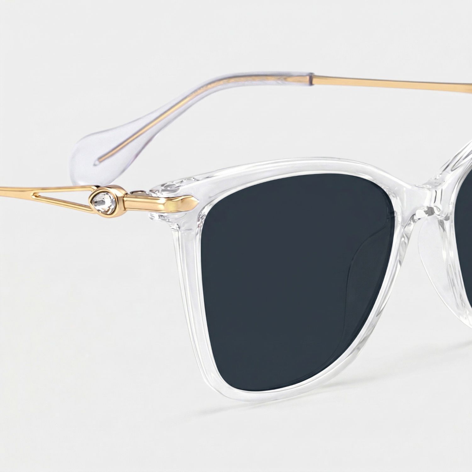 Westley thin clear frame glasses with Butterfly Frame Online | ZEELOOL4