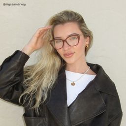 Alma Butterfly Brown Glasses6