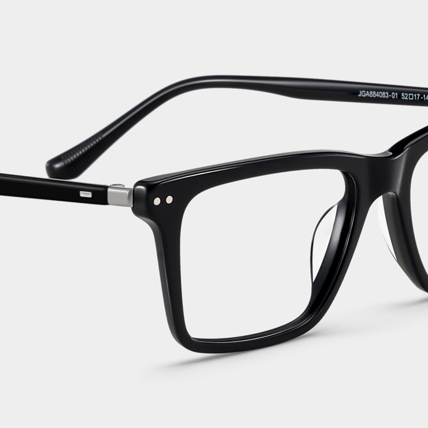 Harper Black Frame Prescription Glasses with Rectangle Shape | ZEELOOL5