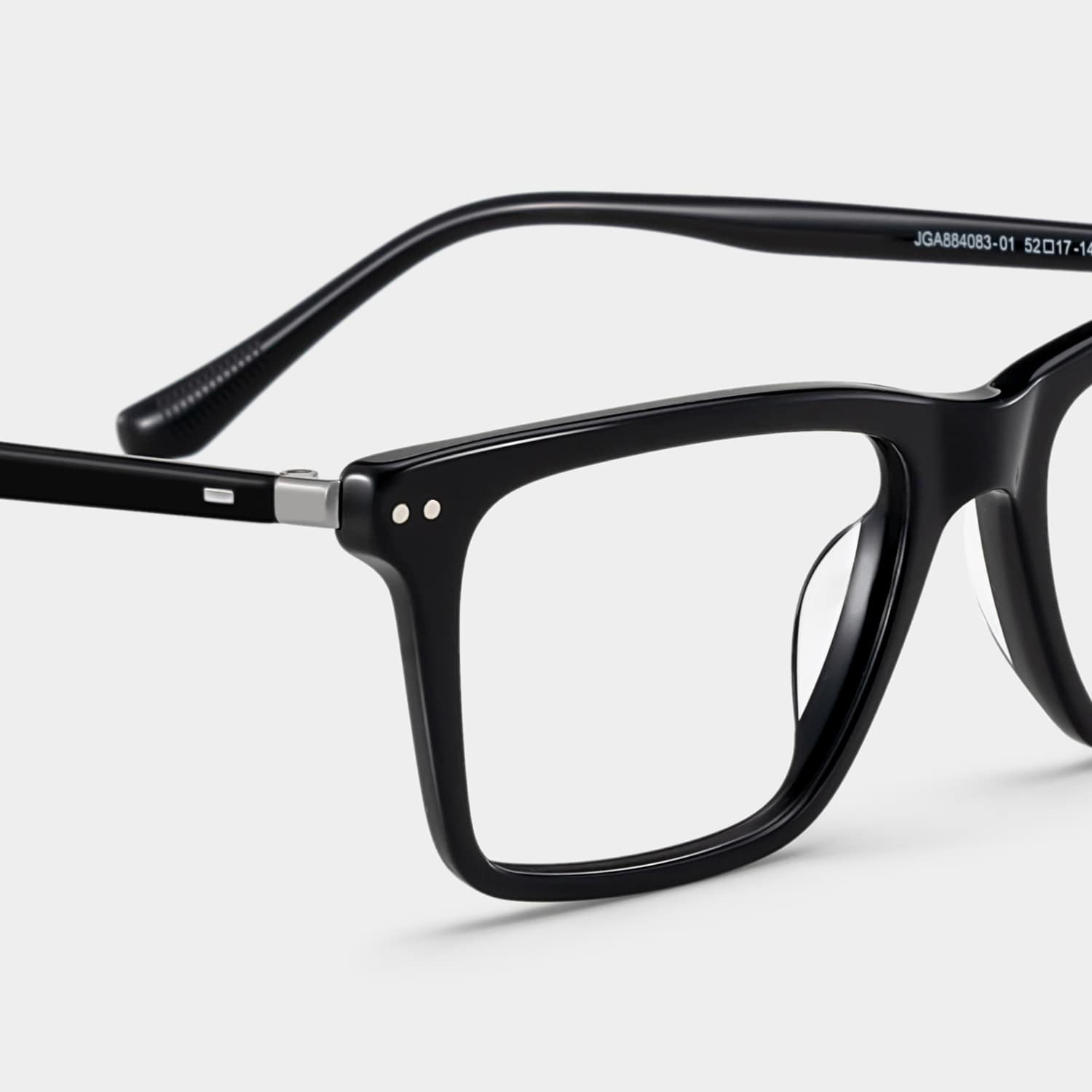 Harper Rectangle Black Glasses5