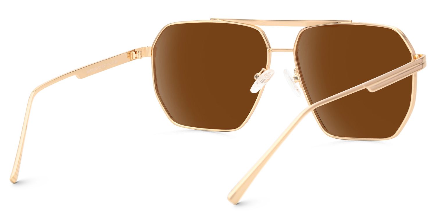 Quintero Aviator Brown Prescription Sunglasses | ZEELOOL3
