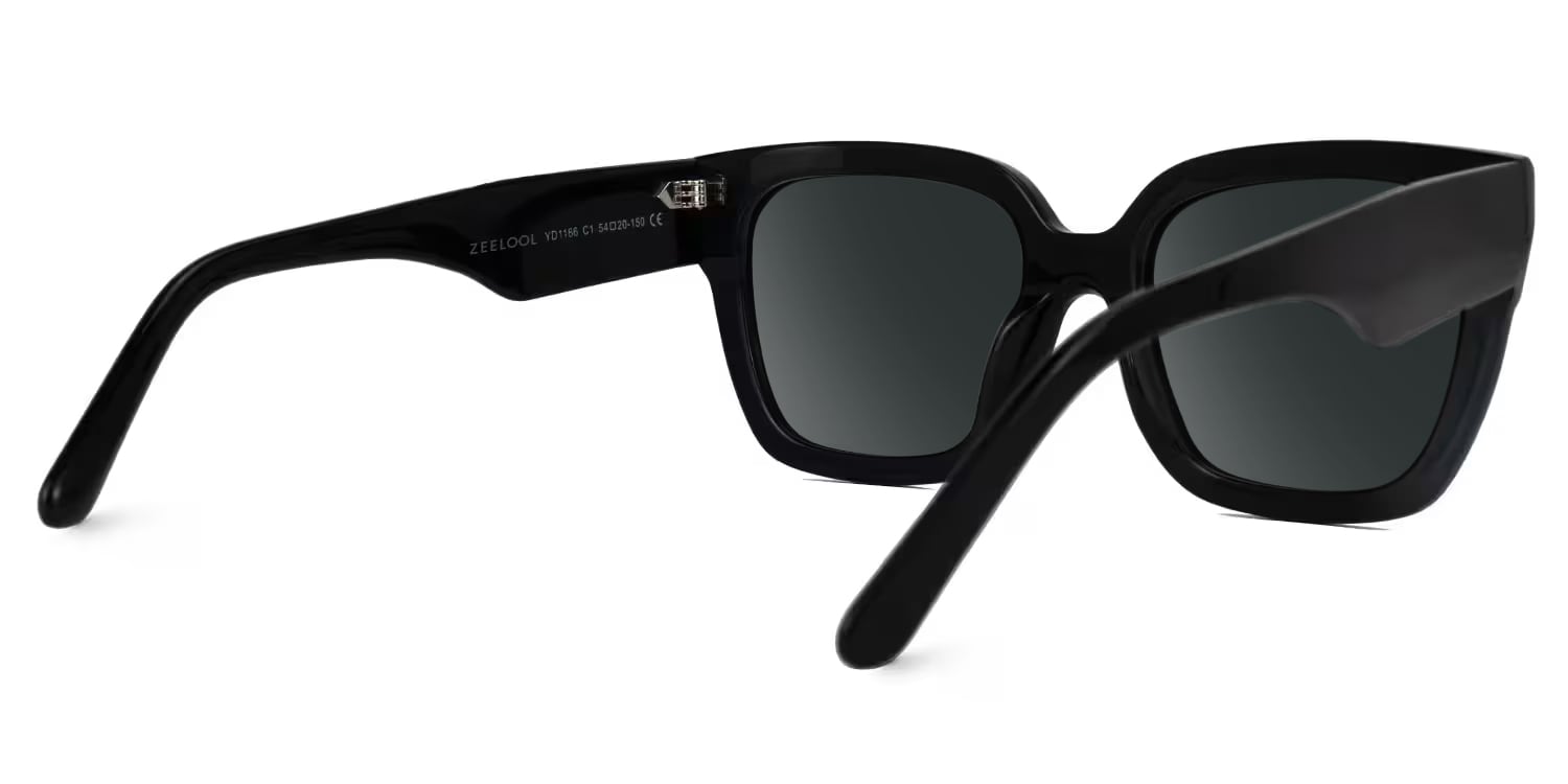 Rainna Square Black Glasses3