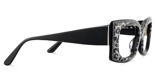 Orduno Rectangle Gray Leopard Glasses4