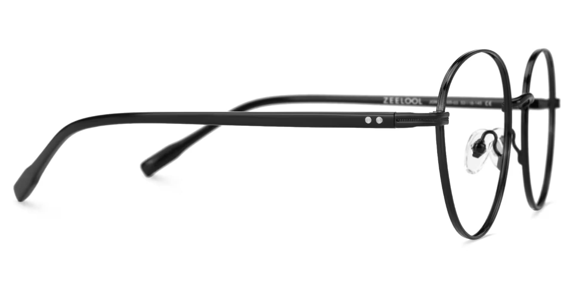Titanium Celena Eyeglasses, Celena Round Glasses -Zeelool Glasses2