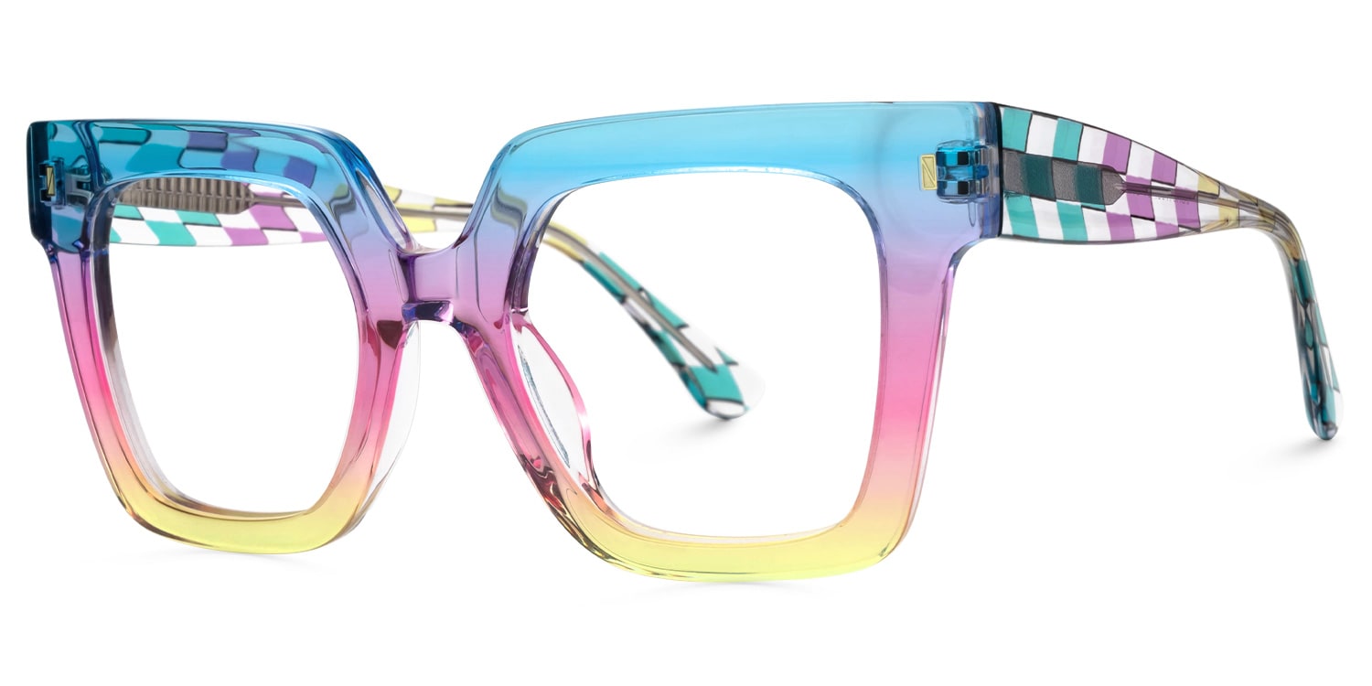 Livena Square Blue-Yellow Glasses1