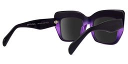 Charmaine Cat Eye Dark-Purple Sunglasses3