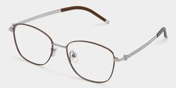 Nicole Rectangle Brown Glasses3