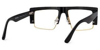 Maldonado Rectangle Black Glasses4