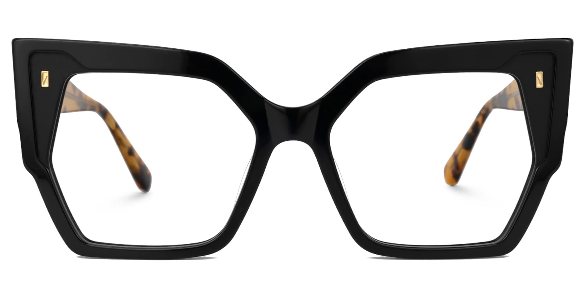 Tefonie Geometric Black Glasses0