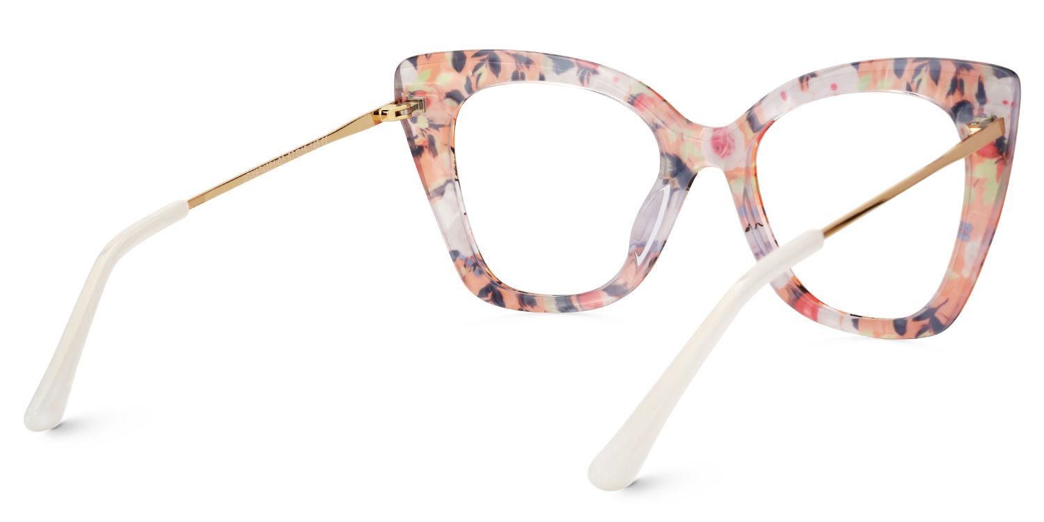 Rivas Designer Eyeglasses in Butterfly Orange Frame3