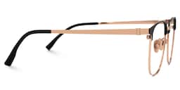Boykai Browline Gold Glasses2