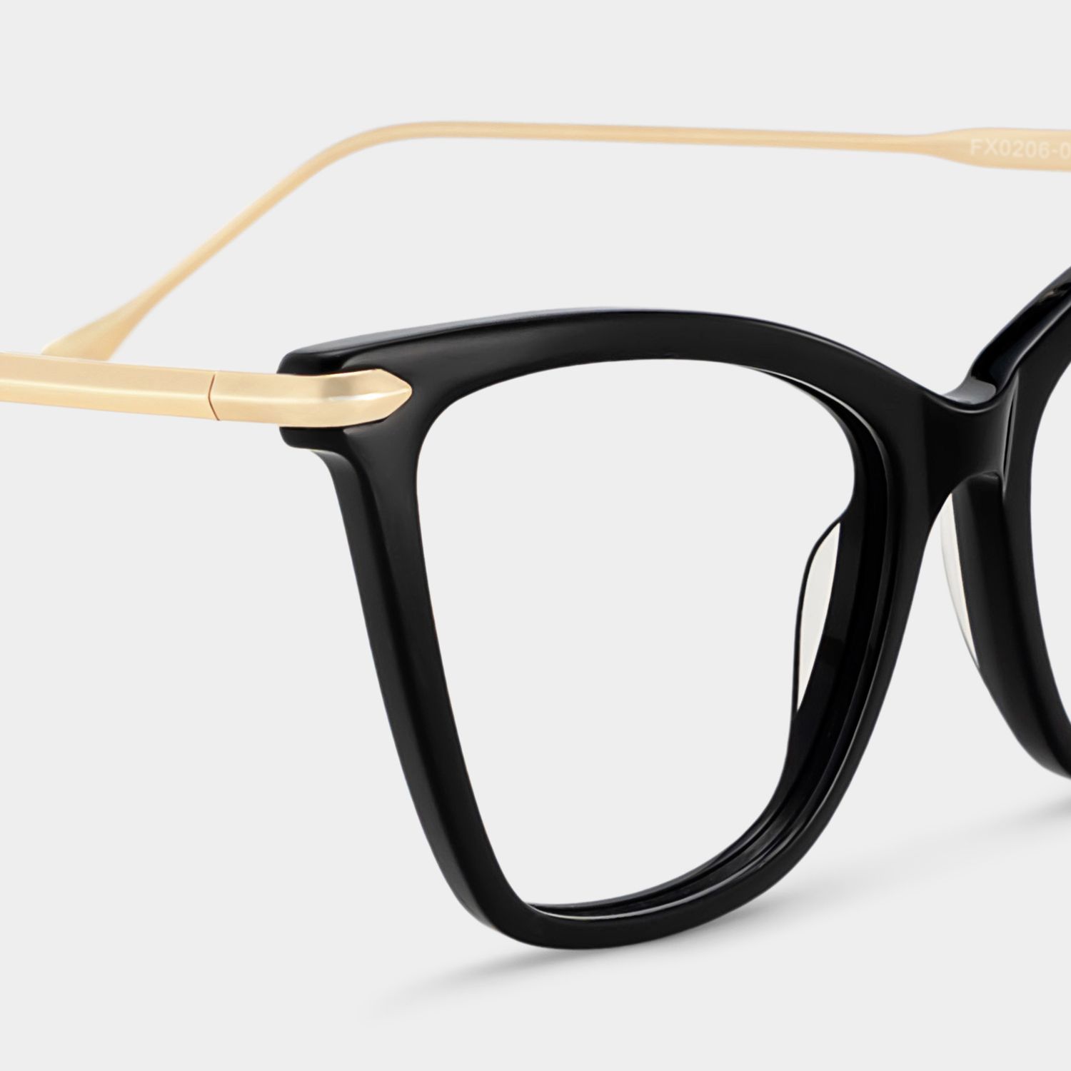 Hilary Butterfly Black Eyeglasses with Oversized Frames | ZEELOOL5